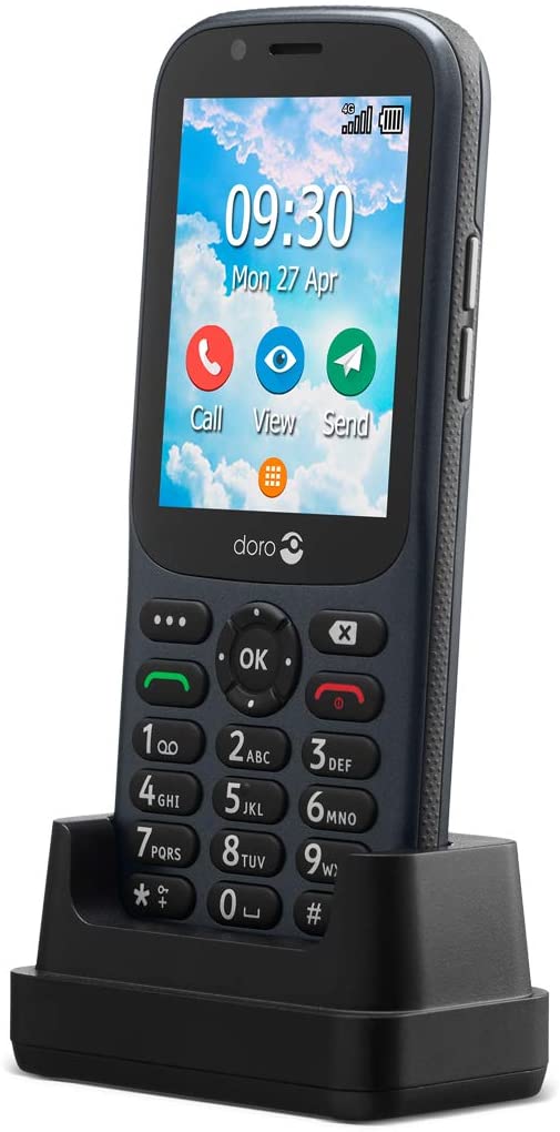 Doro 730X, Mobile Phone (Black) Mobilais Telefons
