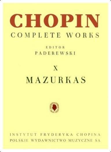 Chopin. Complete Works. X Mazurki 356190 (9790274000745) mūzikas instruments
