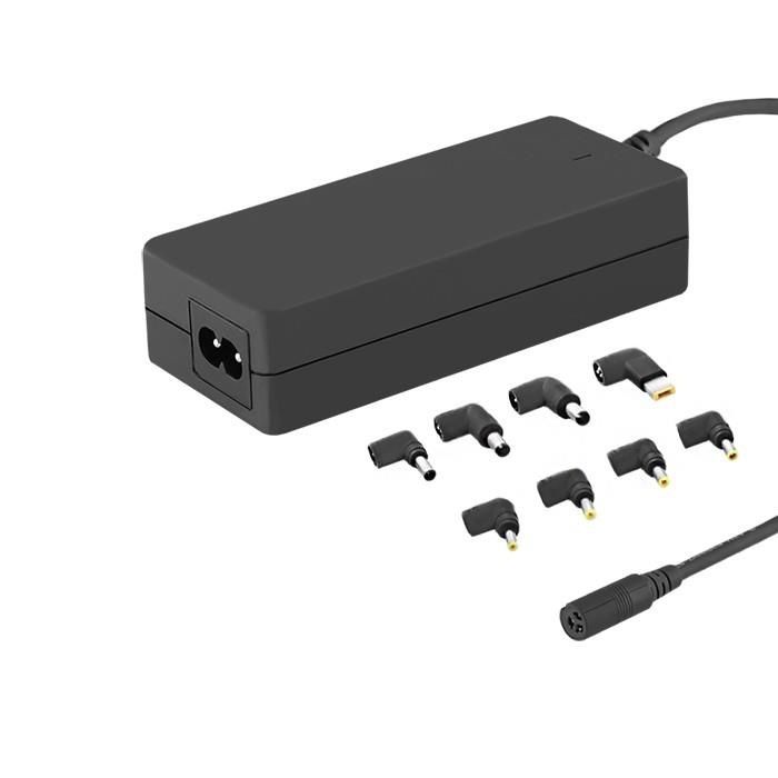 Qoltec Universal power adapter 65W | 8 plugins | +power cable iekārtas lādētājs
