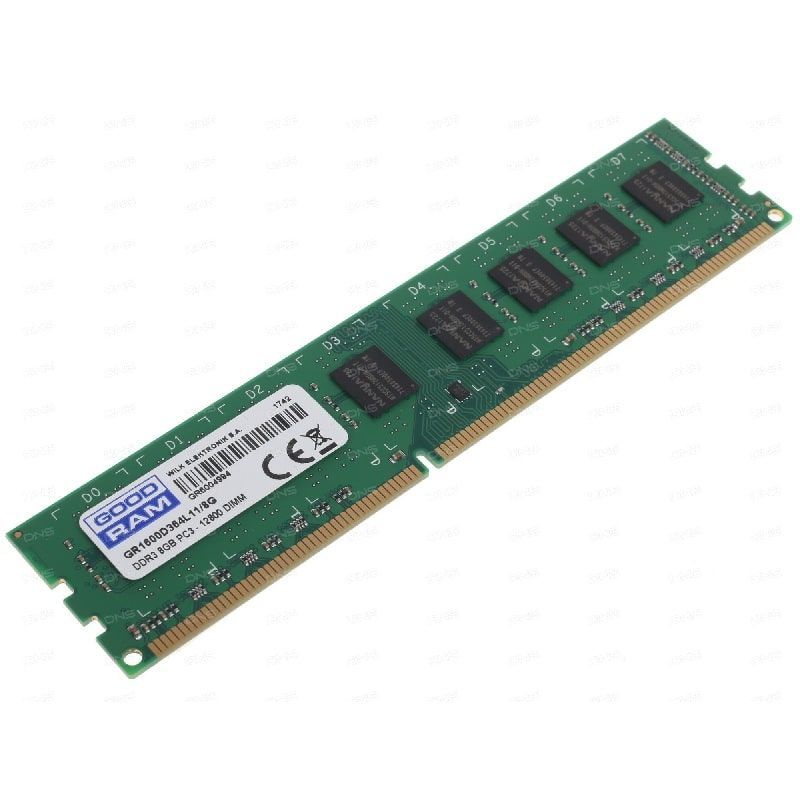 GoodRam DDR3, 8 GB, 1600MHz, CL11 (GR1600D364L11/8G) operatīvā atmiņa