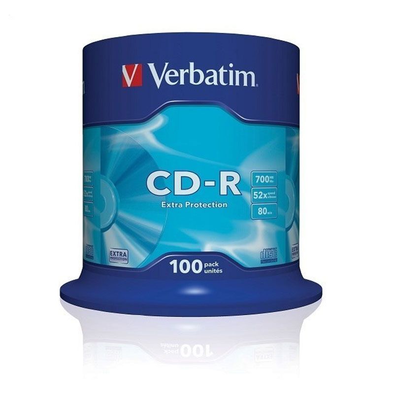 Verbatim CD-R 80/700MB 52X 100pack EXTRA PROTECTION cake box matricas