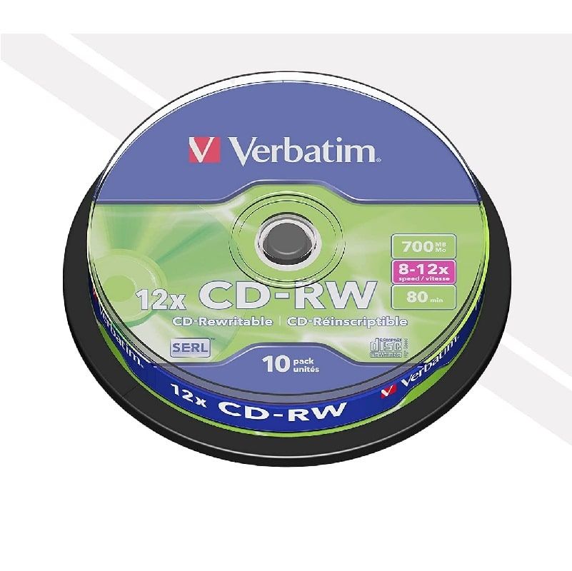 Verbatim CD-RW 12x 700 MB 10 pc(s) matricas