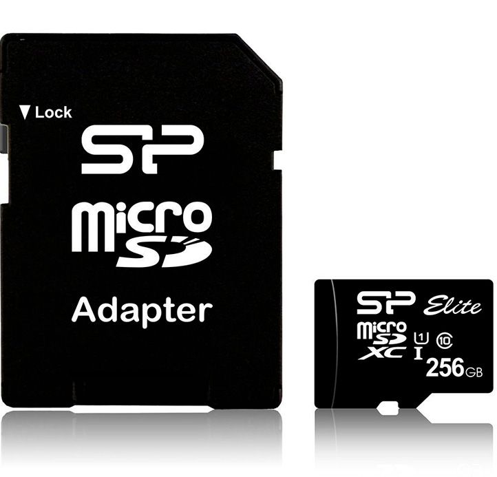 Silicon Power memory card Micro SDXC 256GB Class 10 Elite UHS-1 +Adapter atmiņas karte
