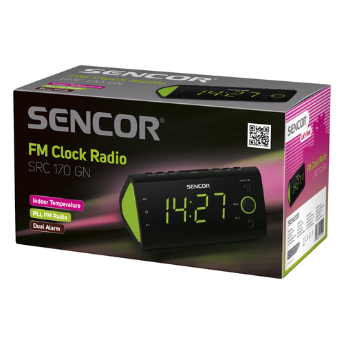 SENCOR SRC 170GN Radioclock radio, radiopulksteņi