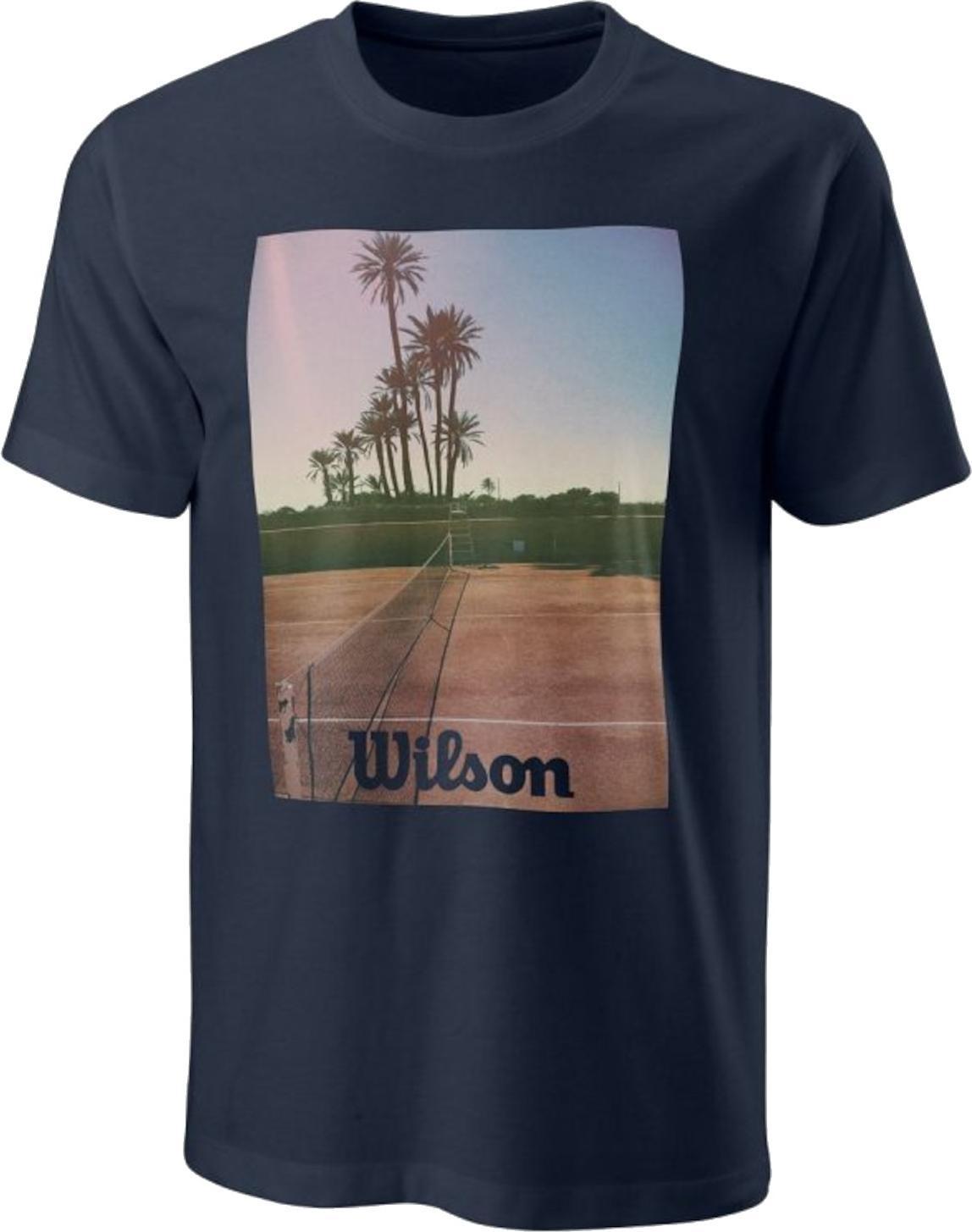 Wilson Wilson Scenic Tech Tee WRA790202 Granatowe L