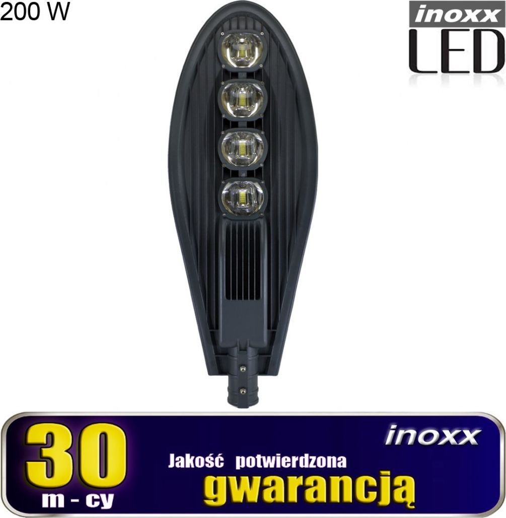 Nvox Lampa przemyslowa led latarnia uliczna 200w ip65 20 000 lm neutralna 4000k INOXX SL-013-200W 4000K FS (5901867729415) kabatas lukturis