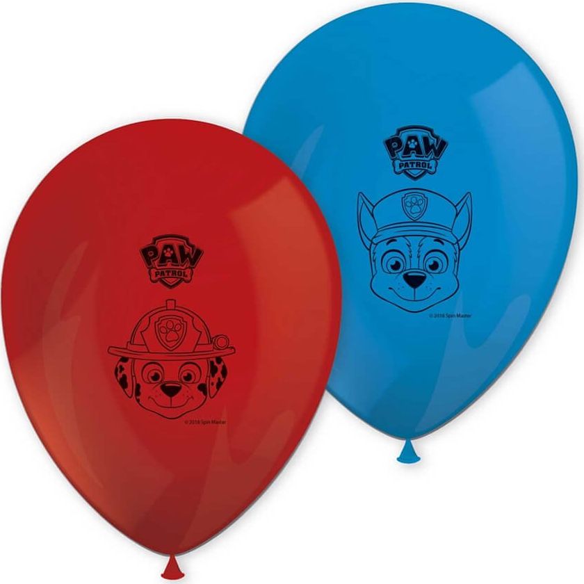 Procos2 Balony urodzinowe Psi Patrol - 30 cm - 8 szt uniwersalny 480541 (5201184899779)