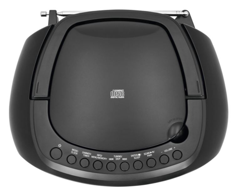 TechniSat DIGITRADIO 1990 (black, DAB +, FM, Bluetooth, CD) radio, radiopulksteņi