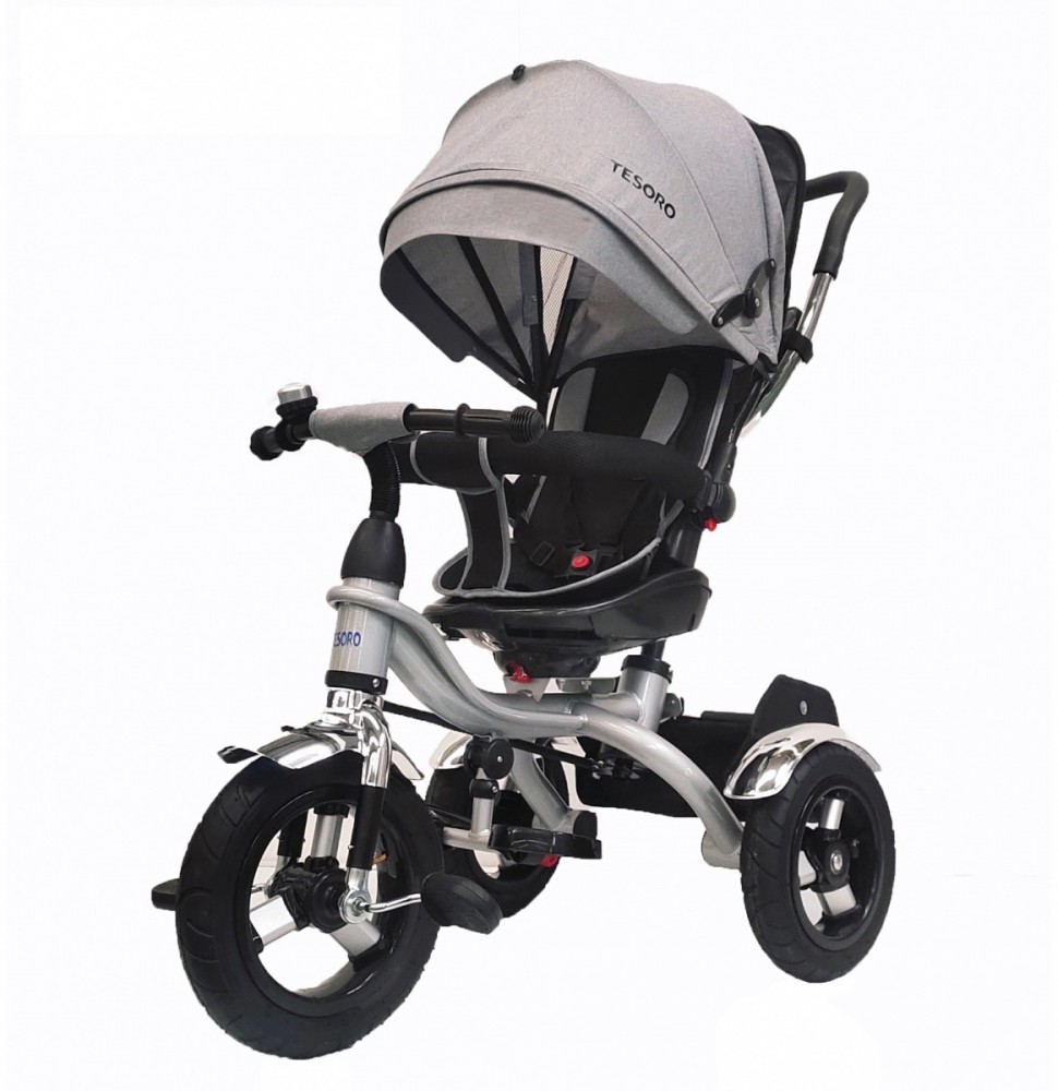 Tesoro Baby Tricycle BT- 12 Frame Grey-Grey TESORO BT-12 Frame Grey-Szary (5903076512505)