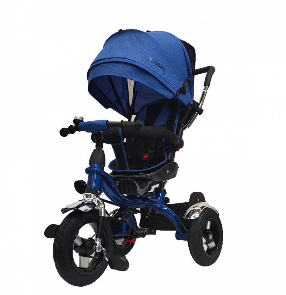 Tesoro Baby tricycle BT- 12 Frame Blue-color blu TESORO BT-12 Frame Blue-Niebie (5903076512390)