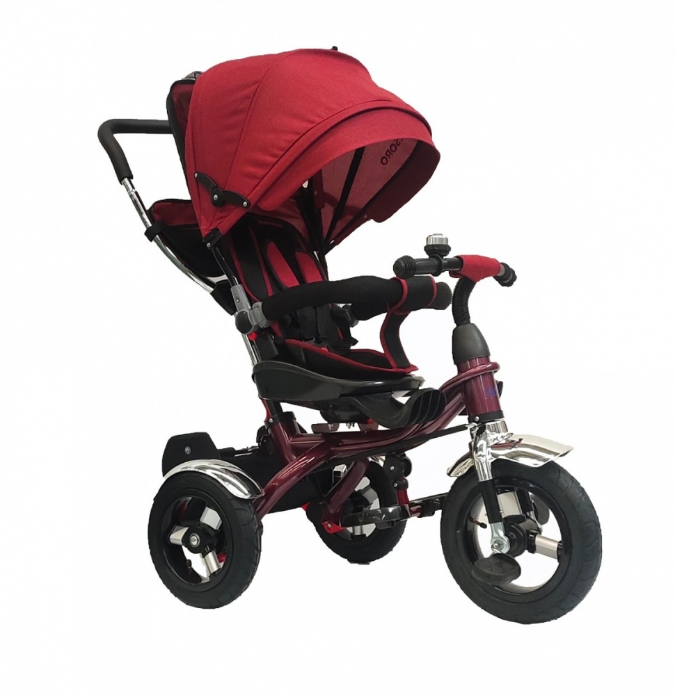 Tesoro Baby tricycle BT- 12 Frame Red-Red TESORO BT-12 Frame Red-Czerwon (5903076512437)