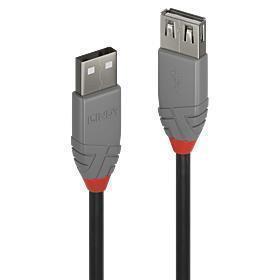 CABLE USB2 TYPE A 5M/ANTHRA 36705 LINDY 36705 (4002888367059) USB kabelis