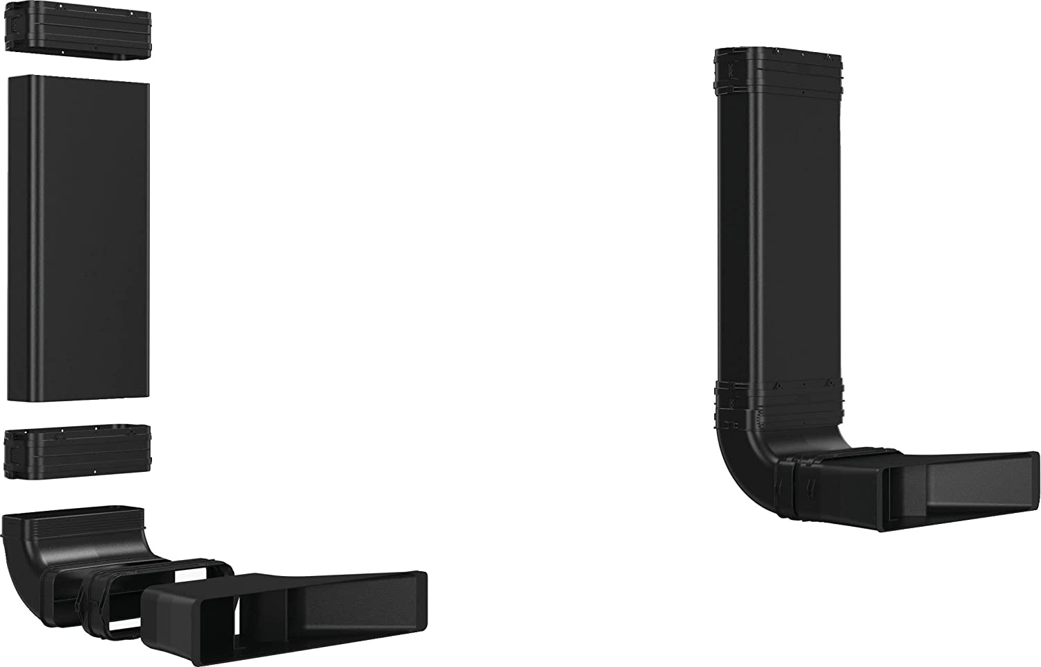 Bosch 1x L-bend HEZ9VDKR2, for recirculation set, pipe (black, 6-piece set) Cepeškrāsns