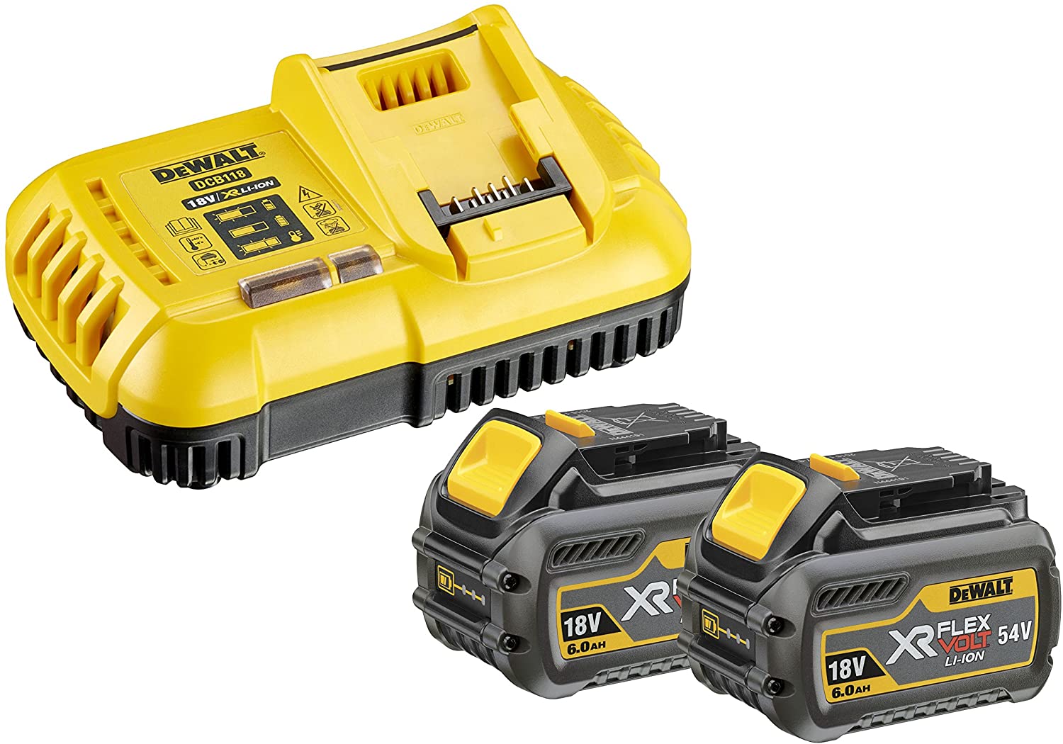 DeWALT battery starter set DCB118T2 2x 54V 2Ah