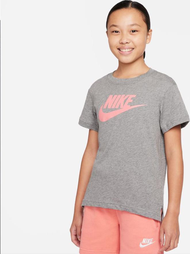 Nike Koszulka Nike Sportswear Jr girls AR5088 095 AR5088 095 szary L (147-158)