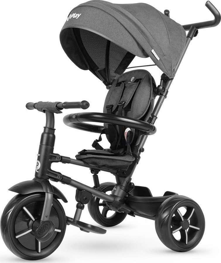 Qplay Tricycle Rito Star Black bērnu ratiņi