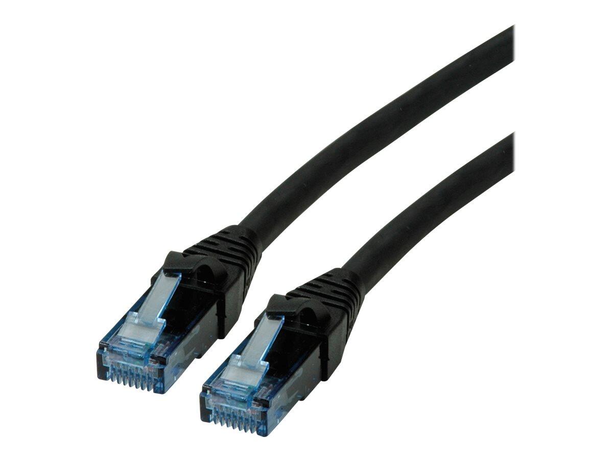 Roline Patch-Kabel RJ-45 (M) zu RJ-45 (M) 15 m UTP CAT 6a schwarz (21.15.2758) 21.15.2758 (7611990138937) tīkla kabelis