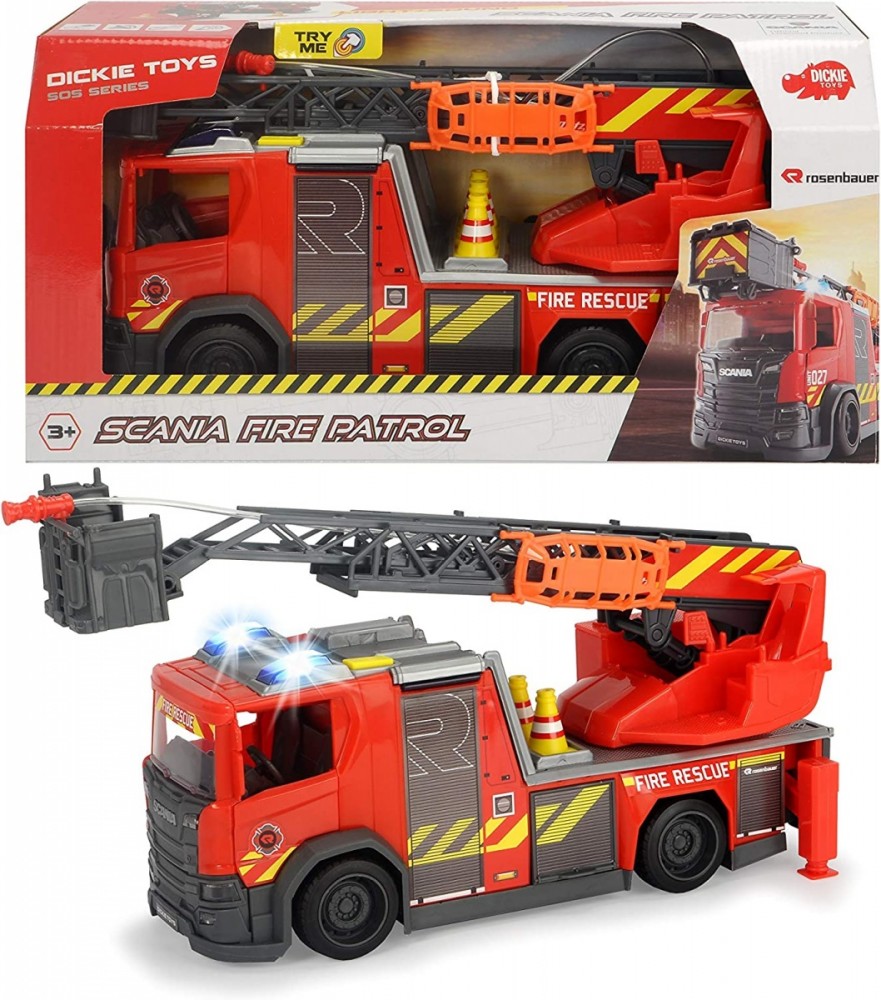 Vehicle SOS Scania Fire truck 35 cm 203716017038 (4006333066887) Rotaļu auto un modeļi