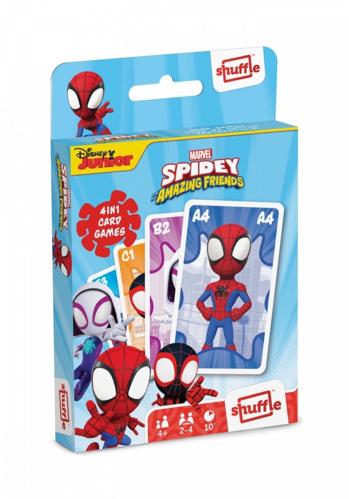 Game Shuffle Fun 4w1 Marvel Spidey puzle, puzzle