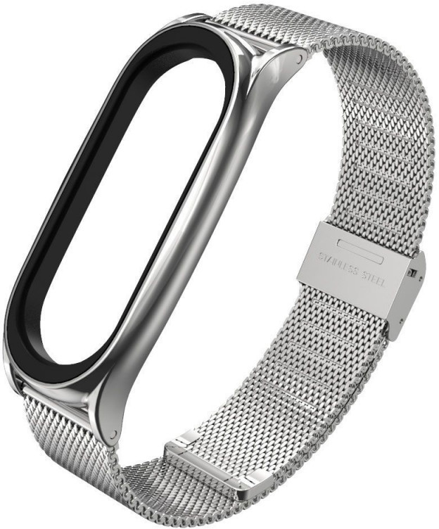 Tech-Protect watch strap MilaneseBand Xiaomi Mi Band 7, silver 9589046923456 9589046923456 (9589046923456) Viedais pulkstenis, smartwatch