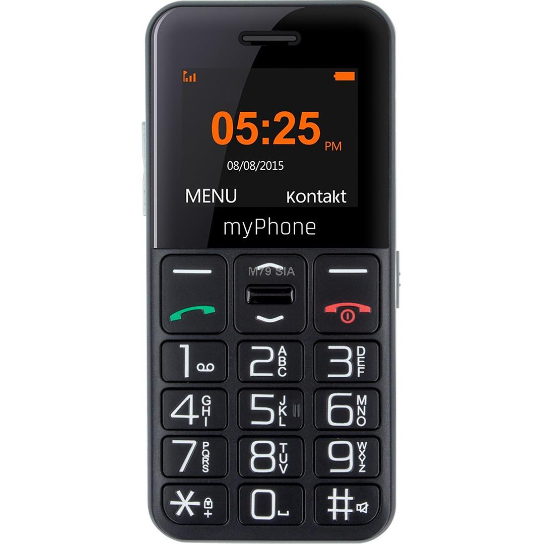 myPhone Halo Easy, melna - Mobilais telefons Halo Easy T-MLX08894 (5902052866632)
