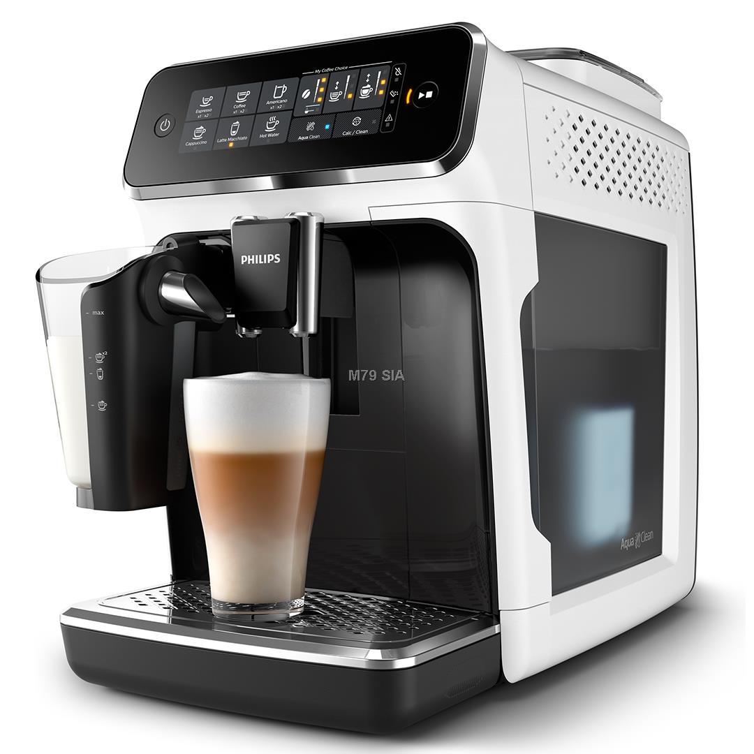 PHILIPS 3200 sērijas Super-automatic Espresso kafijas automāts, balts EP3243/50 Kafijas automāts