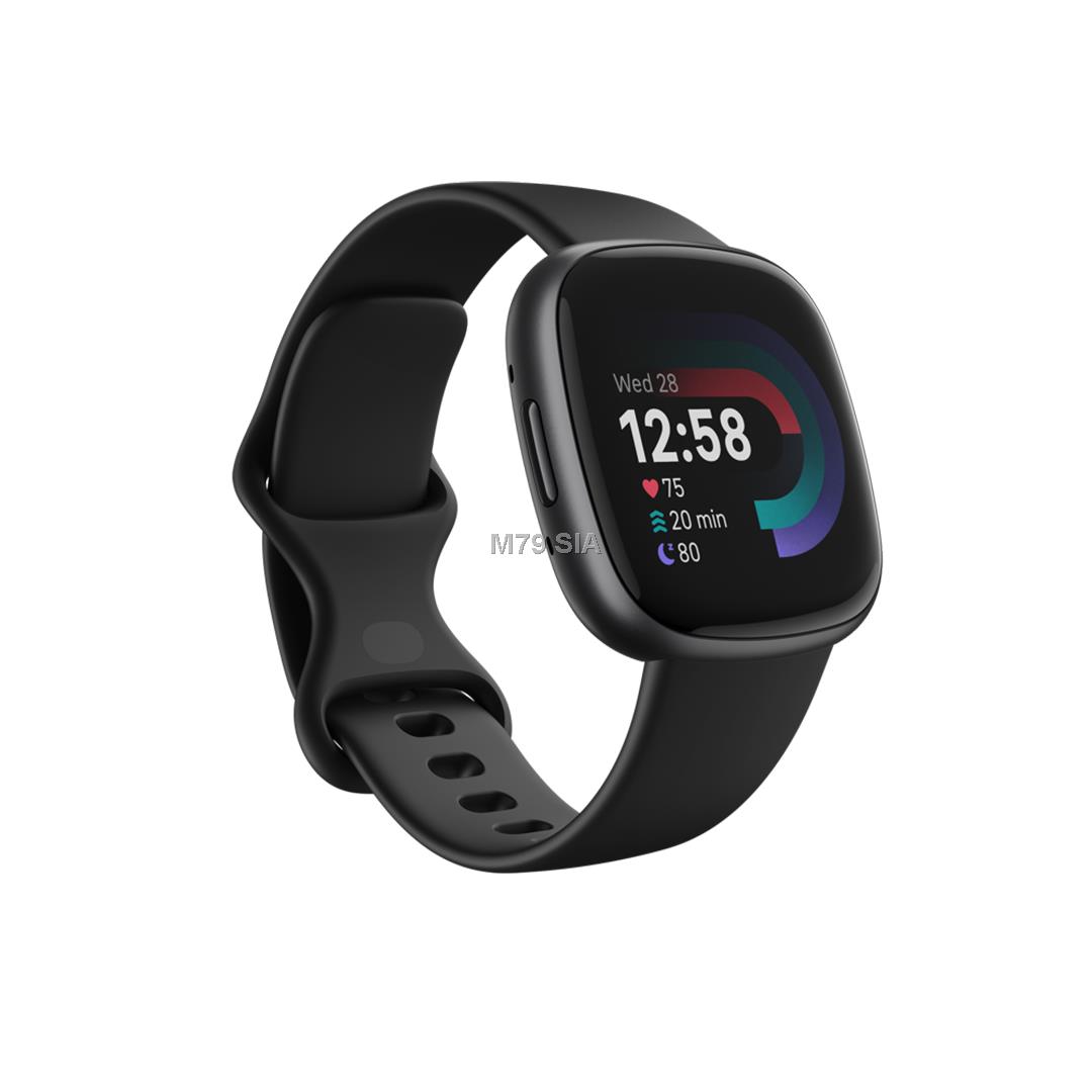 Fitbit by Google Versa 4 czarno-grafitowy Viedais pulkstenis, smartwatch