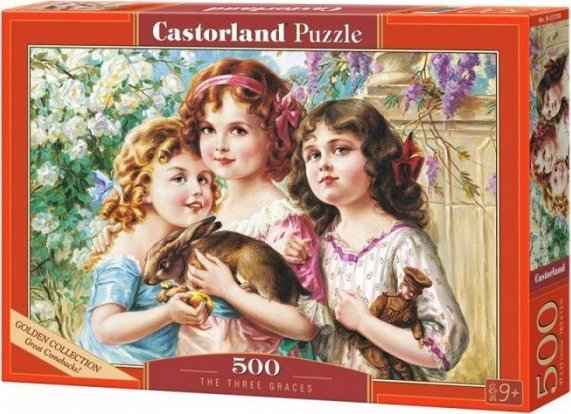 Castor Puzzle 500 elementow Trzy Gracje 505833 (5904438053759) puzle, puzzle