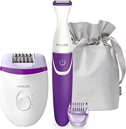 Philips Corded Compact Epilator BRP505/00 Satinelle Essential Number of power levels 2, White/Purple Epilators
