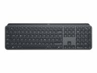 LOGITECH MX Keys Plus Advanced Wireless Illuminated Keyboard with Palm Rest-GRAPHITE-US INT'L-2.4GHZ klaviatūra