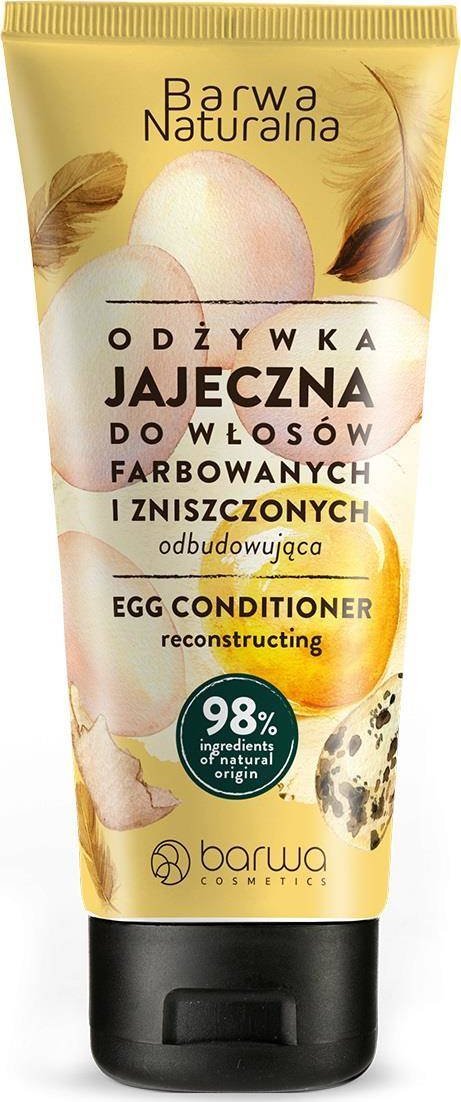 BARWA_Naturalna jajeczna regenerujacya odzywka do wlosow farbowanych i zniszczonych 200ml 5902305004392 (5902305004392)