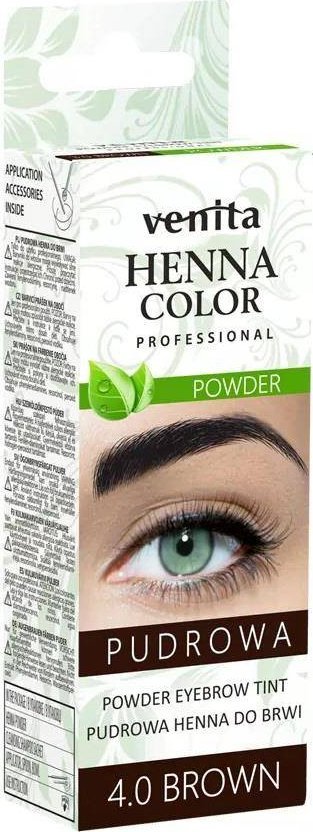 VENITA_Henna Color Powder pudrowa henna do brwi 4.0 Brown 4g 5902101520324 (5902101520324) ēnas