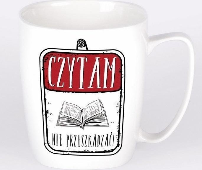 Nadwyraz.com Kubek ceramiczny biay Czytam - nie przeszkadzaa! (494122) - 5901005002516 494122 (5901005002516)