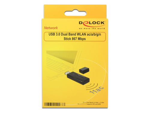 WL-Antenne Delock USB3.0 2dBi 2,4+5 GHz  