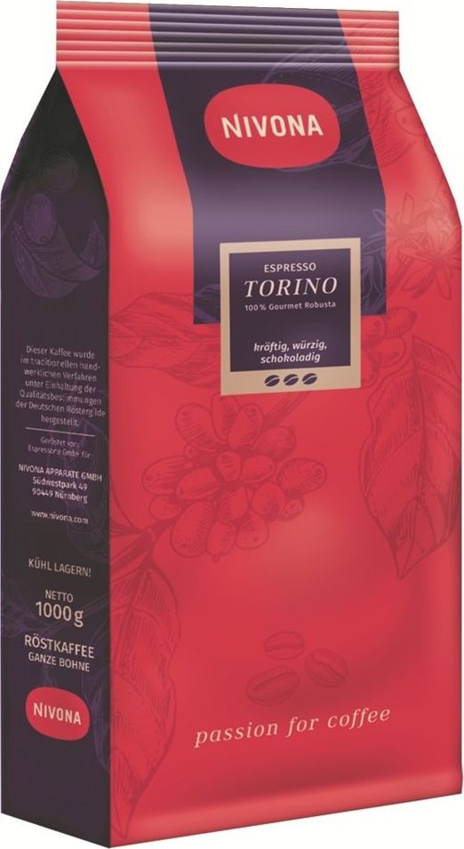 Kawa ziarnista Nivona Espresso Torino 1 kg Espersso Torino (4260083460078) piederumi kafijas automātiem