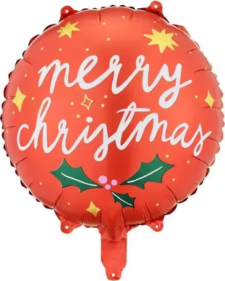 PartyDeco Balon foliowy Merry Christmas 45cm MIX 511472 (5904555007505)