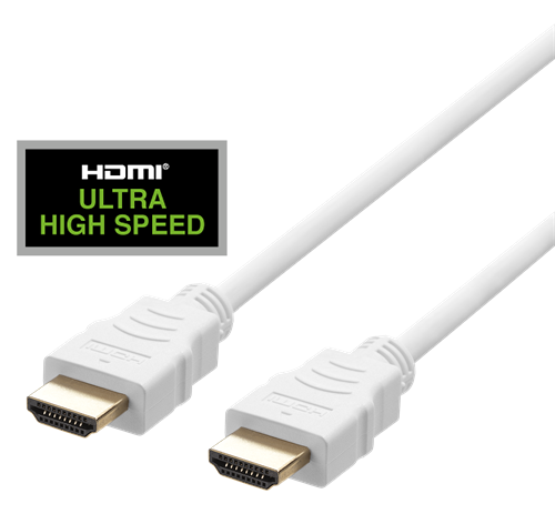 Deltaco HU-30A HDMI cable 3 m HDMI Type A (Standard) White 0202104141036 kabelis video, audio