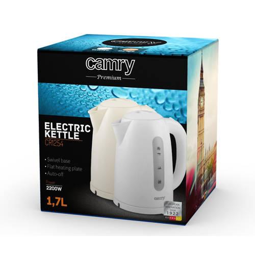 Camry CR 1254l electric kettle 1.7 L Beige 2200 W Elektriskā Tējkanna