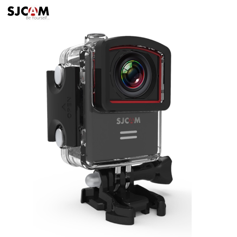 SJCam M20 WI-FI 4K video / 16MP Ūdens un Triecienu Izturīga Sporta Kamera +  Stiprinājumi / Melna Sporta aksesuāri