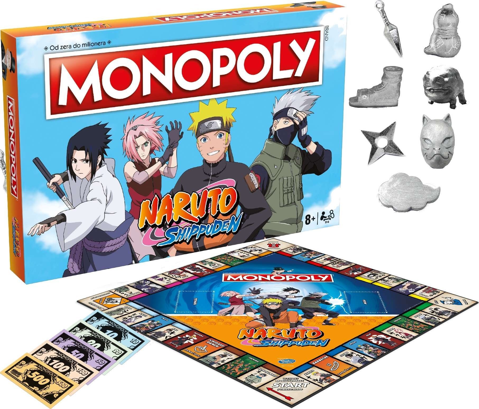 Winning Moves Naruto Monopoly board game (poļu valodā) galda spēle