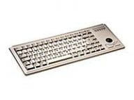 Tas CHERRY G84-4400 with Trackball PS2 grau klaviatūra
