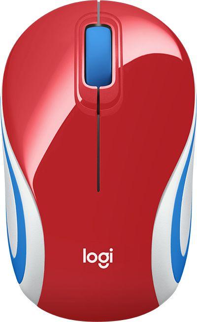 Logitech  Wireless Mini Mouse M187 - RED - 2.4GHZ - EMEA Datora pele