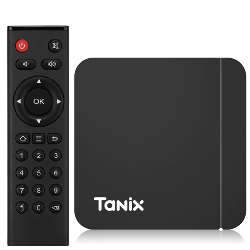 Tanix W2 4K Multimedia atkaņotājs Smart TV Box 2GB +16GB Android 11 ar Bluetooth & Dual Wi-Fi Melns multimēdiju atskaņotājs