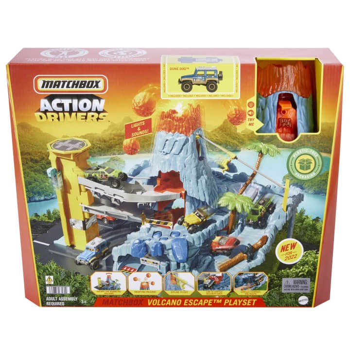 Mattel Car track Action Drivers Volcano Escape Playset
