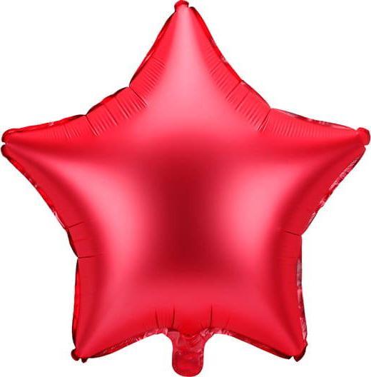 Party Deco Balon foliowy gwiazdka 48cm czerwony PARX1375 (5900779133099)