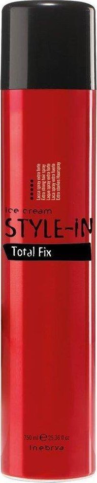 INEBRYA_Ice Cream Style-In Total Fix Hairspray ekstra mocny lakier do wlosow 750 ml 8033219160045 (8033219160045)