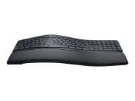 LOGITECH ERGO K860 - GRAPHITE - UK - 2.4GHZ/BT - INTNL klaviatūra