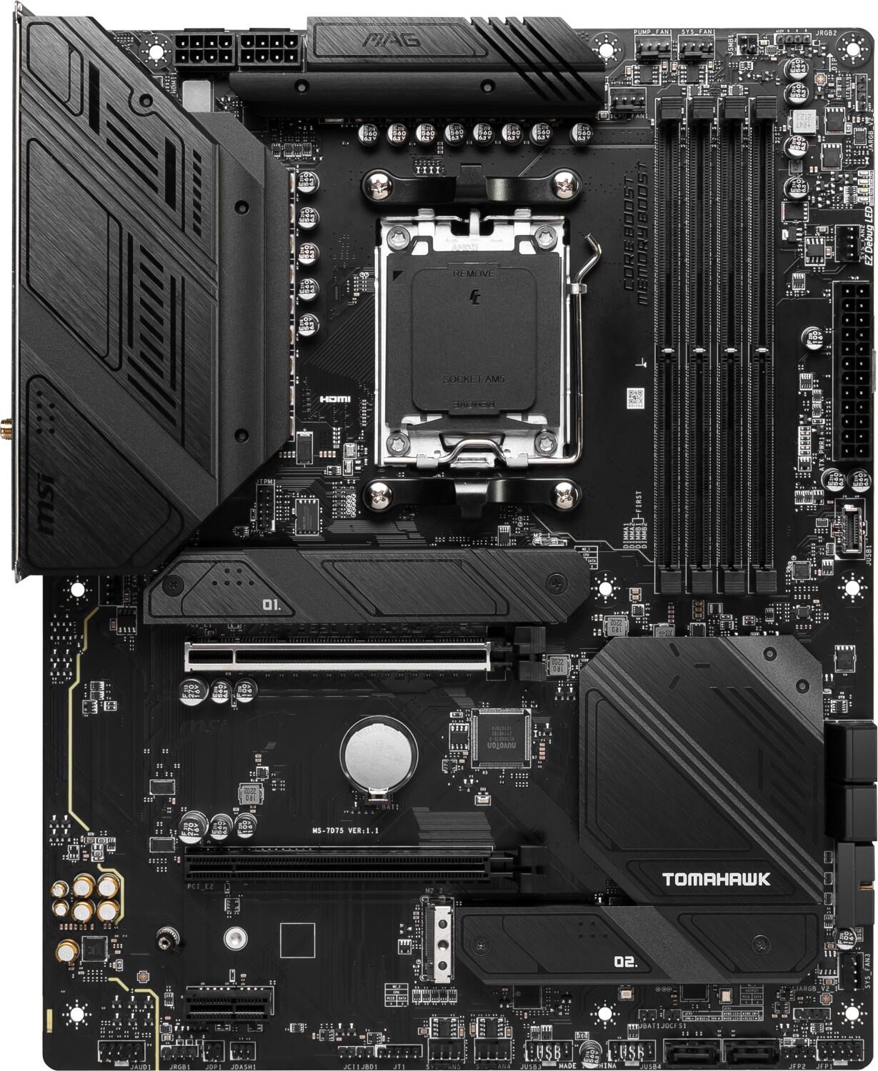 MSI MAG B650 Tomahawk WiFi (Motherboard, ATX, AMD AM5) pamatplate, mātesplate