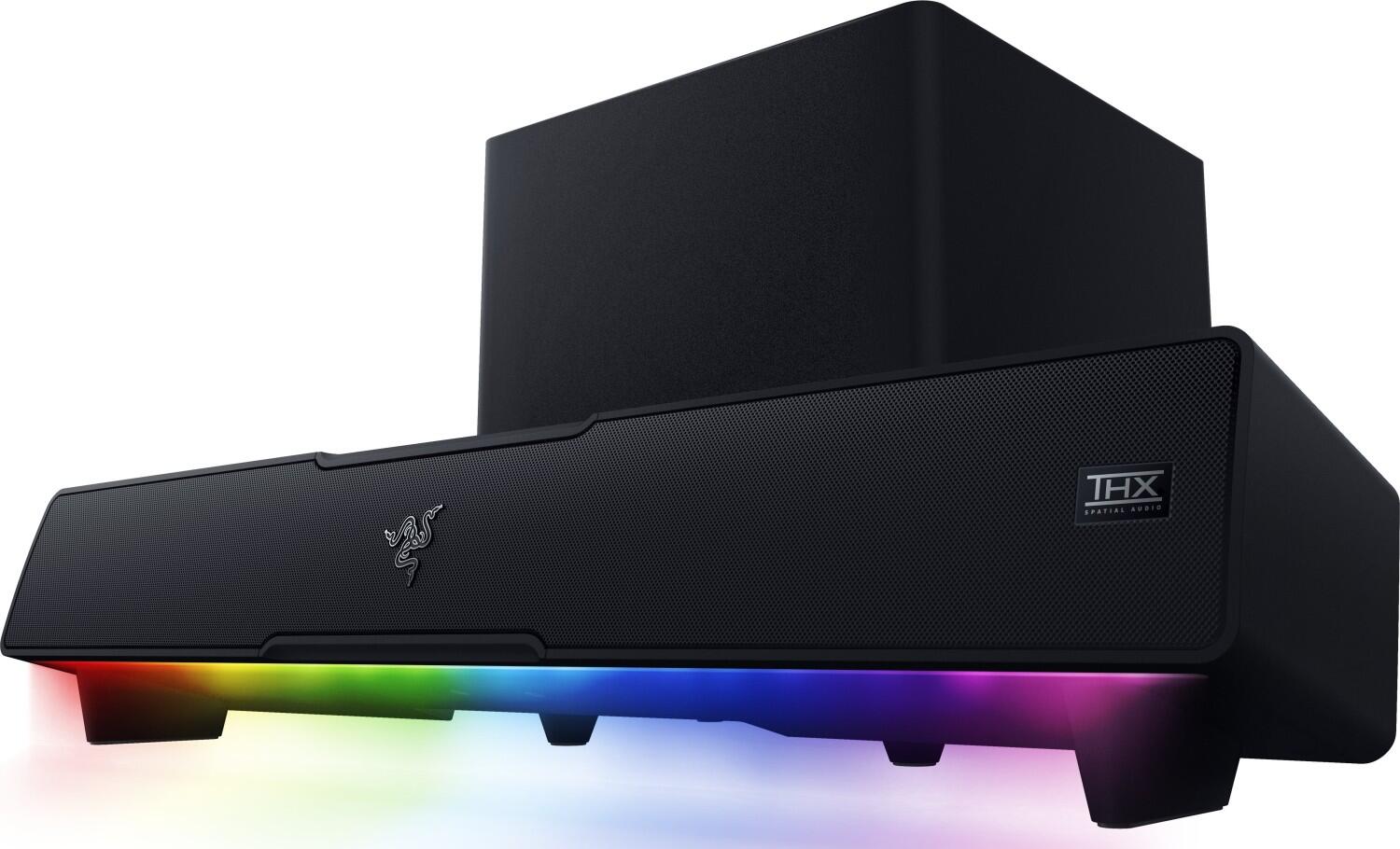 Razer Gaming Soundbar Leviathan V2 Black, Bluetooth datoru skaļruņi