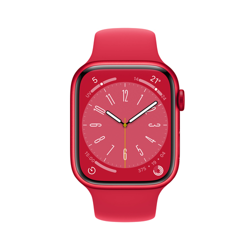 Apple Watch Series 8 OLED 41 mm Red GPS (satellite) Viedais pulkstenis, smartwatch